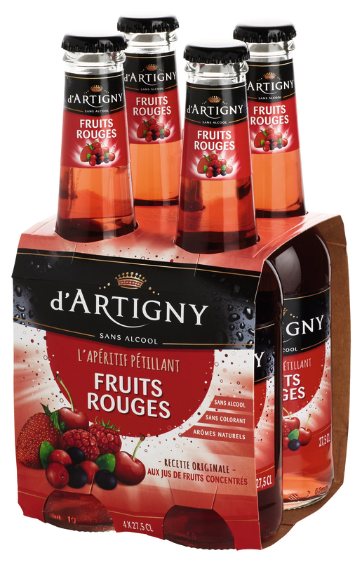 3012993069947 D'Artigny APÉRITIF PÉTILLANT SANS ALCOOL FRUITS ROUGES D