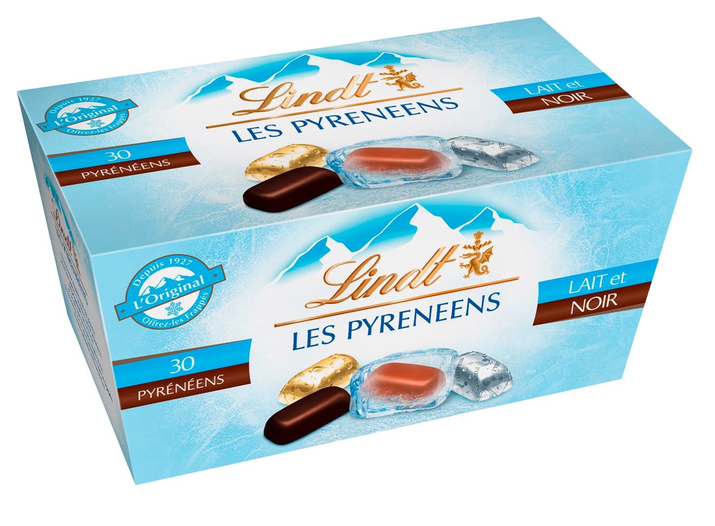 LINDT Les Pyrenéens au chocolat noir 219g pas cher 