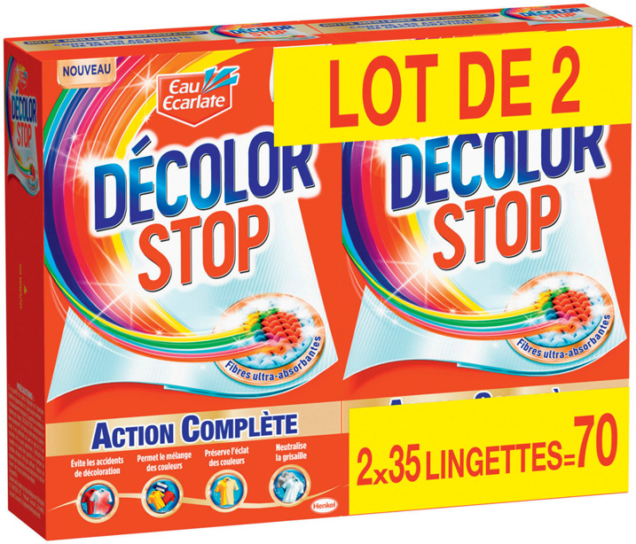 Eau Ecarlate - Lingettes Anti-décoloration Décolor stop (x28)