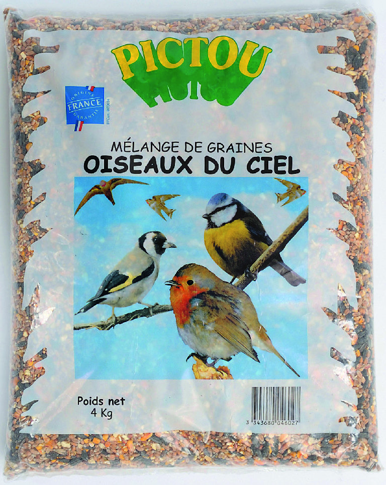 Promo PICTOU mélange graines pour oiseaux du ciel chez E.Leclerc