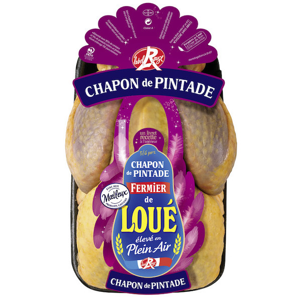 Chapon de pintade fermier label rouge, surgelés Maison Thiriet