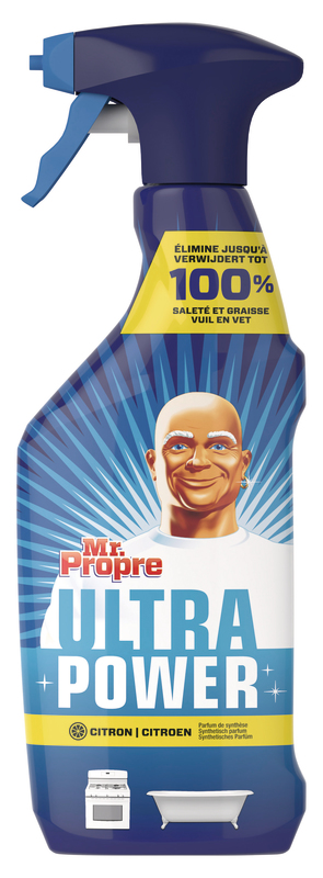 Spray Ultra Power Mr. Propre élimine jusqu'à 100% de la saleté et graisse  Pub 20s 