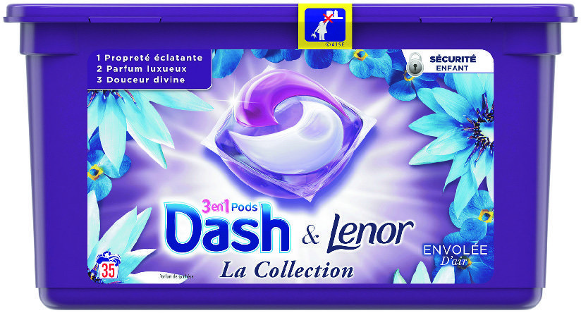 Dash Lenor 3en1 Souffle Précieux 35 Pods