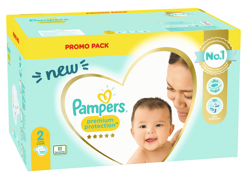 Promo Couches Premium Protection PAMPERS Taille 1 (x42) chez Carrefour