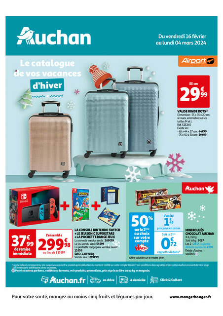 Auchan Le catalogue de vos vacances d'hiver !
