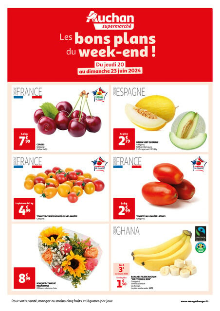 Auchan Les bons plans du week-end dans votre super !