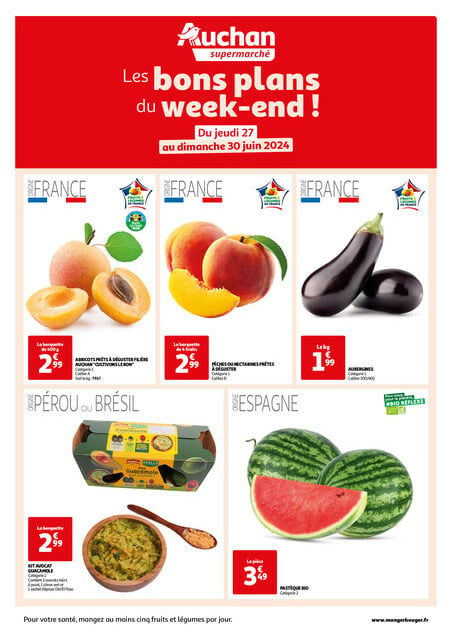 Auchan Les bons plans du week-end dans votre super !