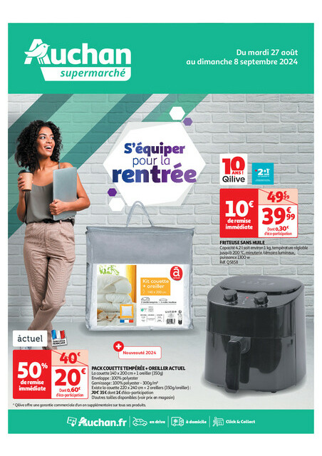 Auchan Bien s'équiper pour la rentrée 