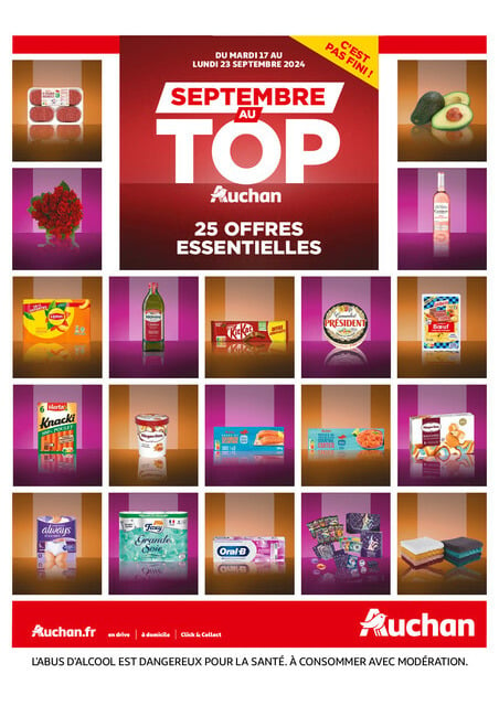 Auchan Septembre au top : 25 offres essentielles ! 