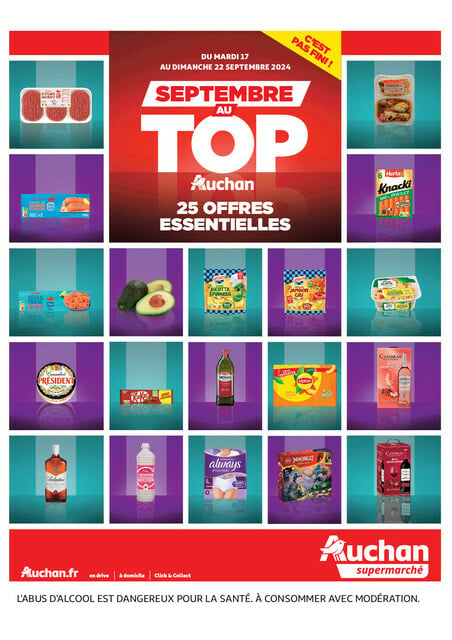 Auchan Septembre au top : 25 offres essentielles !