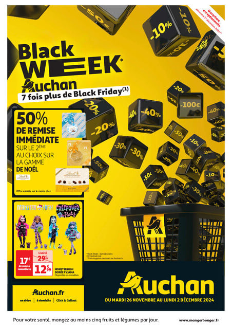 Auchan Le Black Week Auchan, c'est maintenant !