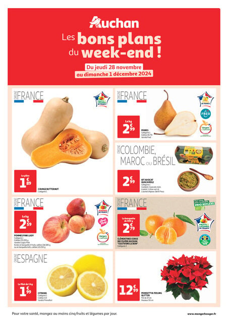 Auchan Les bons plans du week-end dans votre hyper !