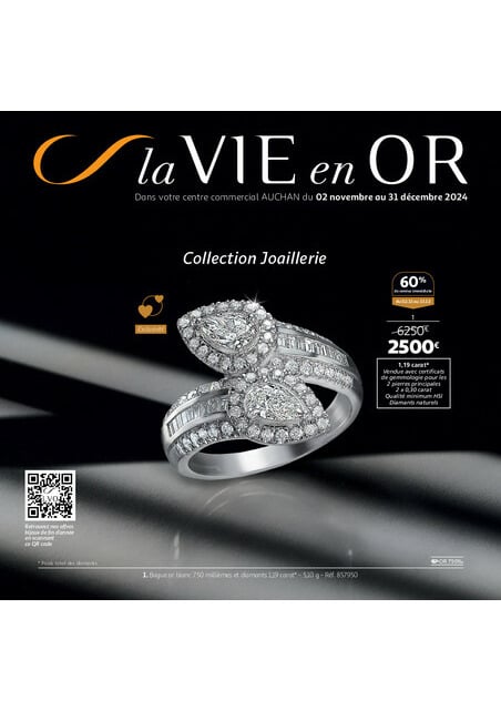 Auchan La VIE en OR : Collection Joaillerie