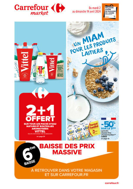Carrefour Market Un MIAM pour les produits laitiers