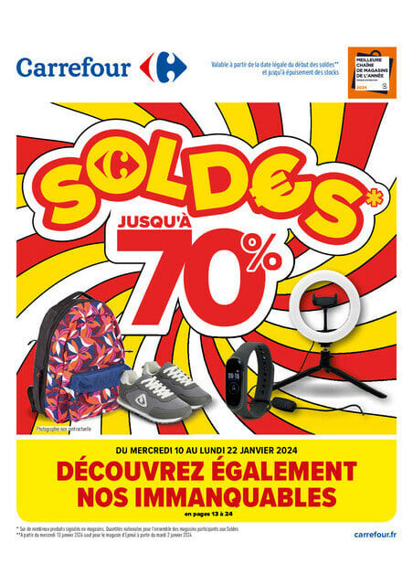 Carrefour SOLDES JUSQU'A -70% et Découvrez nos immanquables