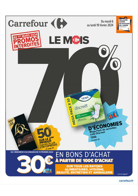 Carrefour LE MOIS - 70% D'ECONOMIES