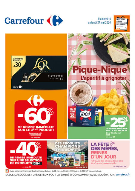 Carrefour PIQUE-NIQUE L'apéritif à grignoter