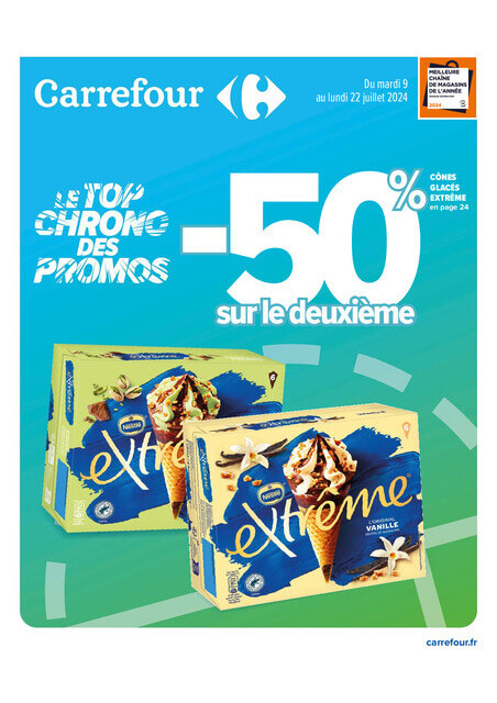 Carrefour LE TOP CHRONO DES PROMOS -50% SUR LE DEUXIEME