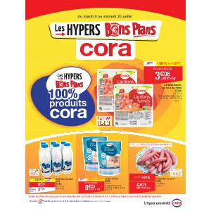 Cora Les hypers bons plans 100% produits Cora