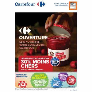 Cora Le 19 novembre, votre Cora devient Carrefour