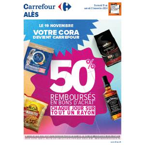 Cora Le 19 novembre, votre Cora devient Carrefour