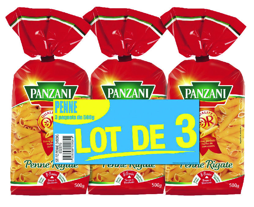 3038359008344 PANZANI PÂTES Penne Rigate