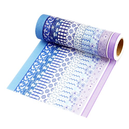 Lath Pin 10 Rouleaux Washi Tape Masking Tape Ruban Adhésif Papier Décoratif Color C10 15mm X